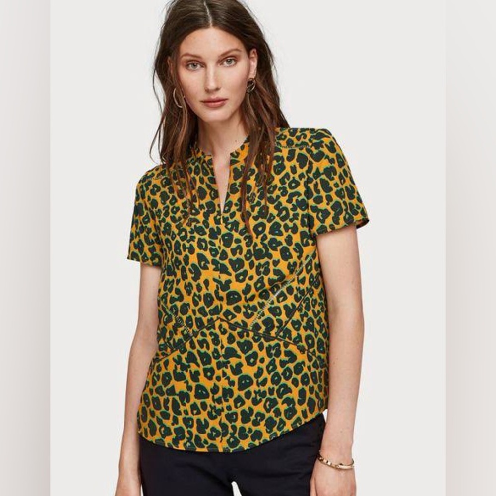 Scotch & Soda S Animal Print Top
